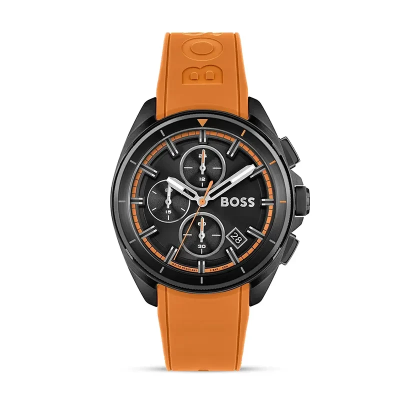 Hugo Boss Volane Chronograph Orange Silicone Strap Men's Watch | 1513957